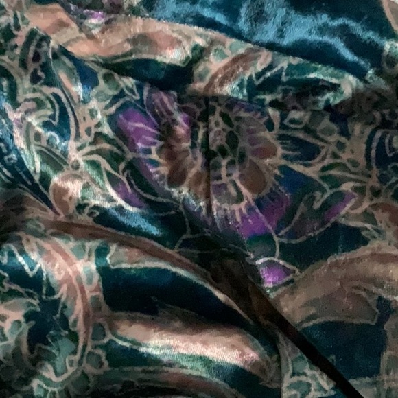 ⚡️sale⚡️NWOT Free People Delphine Velvet Paisley Printed Jumpsuit - M - Picture 3 of 6